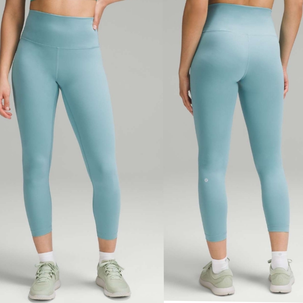 Lululemon Wunder Train High-Rise Tight 25" Inseem Teal Size 14